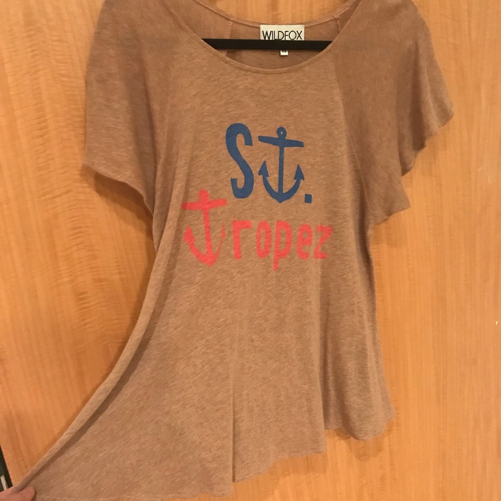 Wildfox St Tropez brown shirt